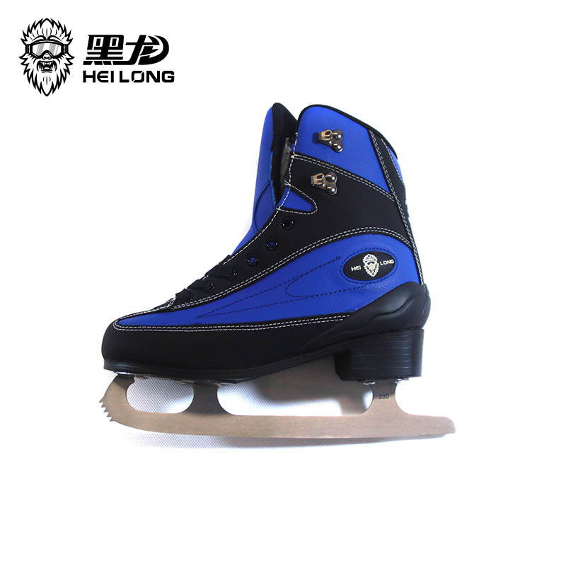 黑龙花样冰刀鞋儿童青少年成人男女中级花样滑冰鞋溜冰鞋蓝色600X