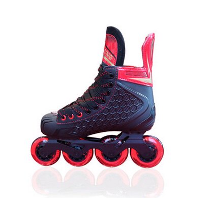 黑龙冰球轮滑鞋儿童成人初级陆地冰球曲棍球鞋轮滑球鞋直排轮旱冰
