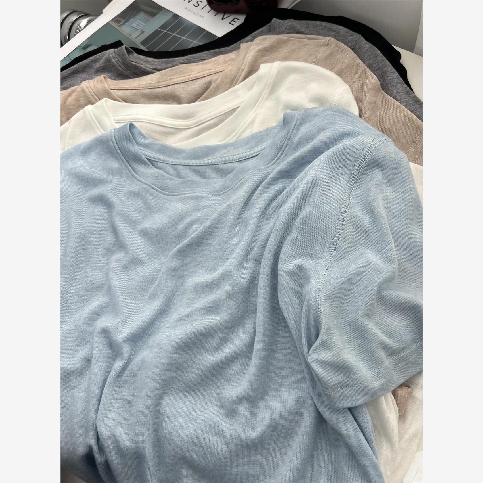 软绵绵薄款短袖t恤女夏宽