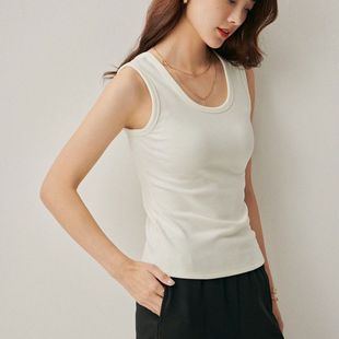 高弹性U领纯色百搭内衣吊带背心女性感修身 韩版 外穿内搭打底上衣
