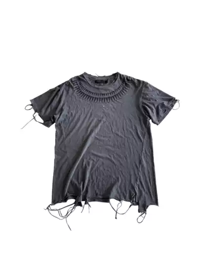 Undercover Scab Period Giz Erosion Washed Damage Wormhole Short Sleeve Tee Vintage Band