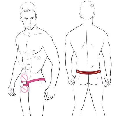 CLEVER-MENMODE吊环提型丁字裤