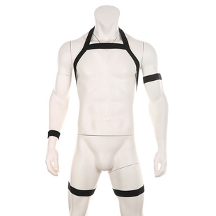 性感镂空连体内衣裤新款男双丁青年连体背心成人后空连体胸带肩带