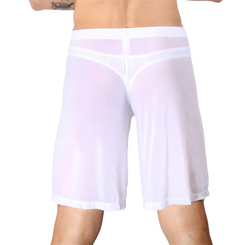 男士薄款五分裤 性感透明家居服男  网纱镂空短裤睡裤男款,女士内衣/男士内衣/家居服,睡裤/家居裤,淘宝优惠券,粉丝福利购,淘宝优惠卷