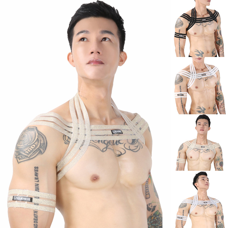 男士性感衣胸带肌肉猛男束缚带