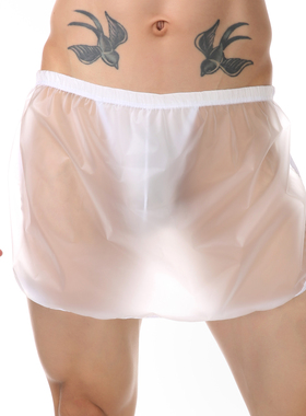 男士性感透明睡裤镂空档家居短裤低腰丁字裤情调特色成人透视