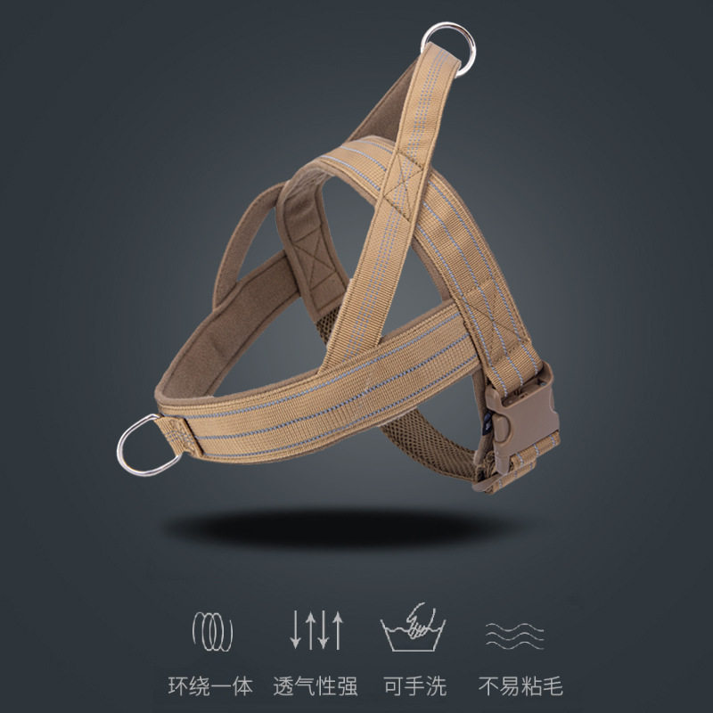 宠物胸背带尼龙反光中大