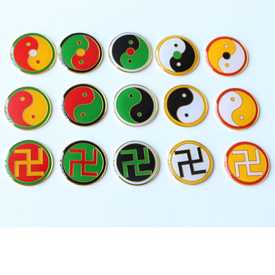 2厘米黄铜盘潘氏万字福两元三元太极手机贴小巧美观镀金烤漆工艺