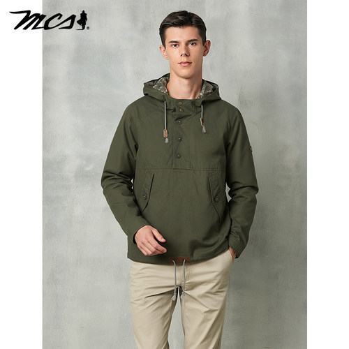 MCS源自万宝路美式立领夹克