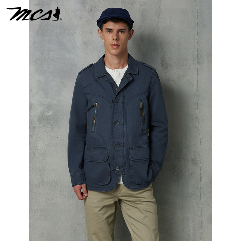 MCS源自万宝路男士翻领夹克