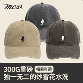 MCS源自万宝路棒球帽25新款 男女通用美式 复古软顶全棉简约棒球帽