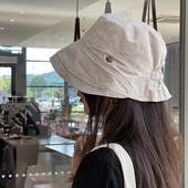 防晒秋季 渔夫帽女遮阳帽防晒帽子帽子女款 2024新款 大头初见鹿里