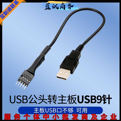 USBA公头转主板9针主板