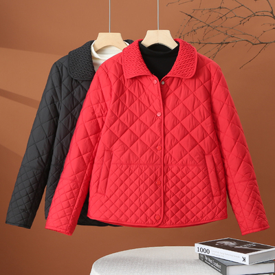 缪真短款韩版宽松棉衣女