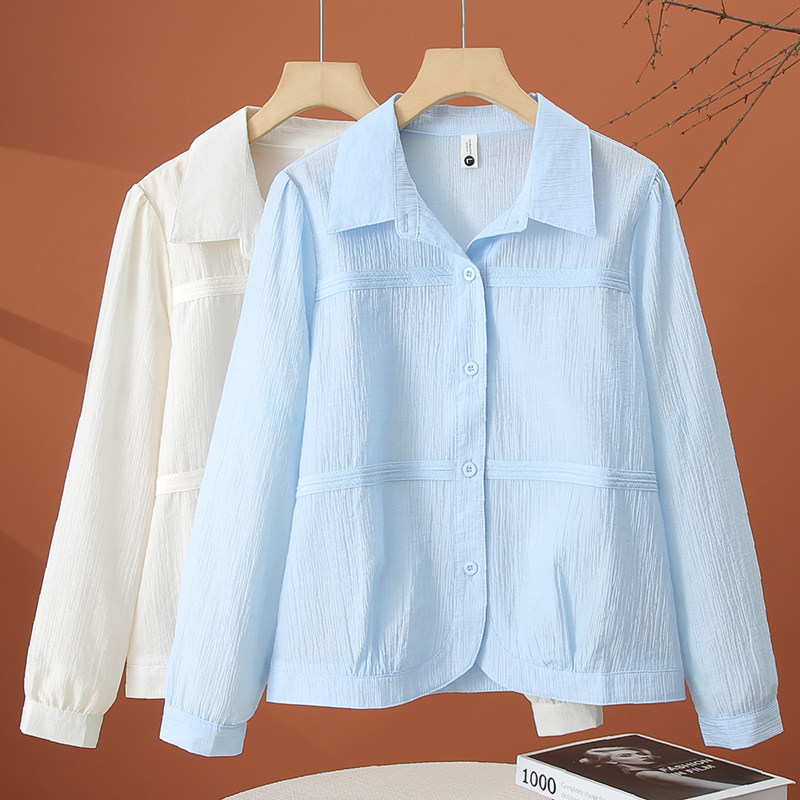 春季长袖衬衫女款2026独特漂亮新款小衫洋气时尚衬衣减龄女士上衣