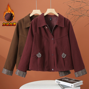 加绒加厚休闲外套女秋冬季2026新款夹克外衣宽松百搭短款冬天上衣