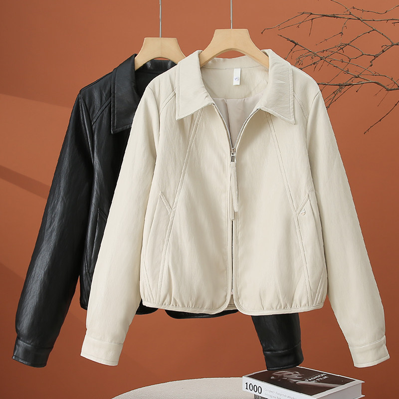 小个子皮衣外套女春季2026新款夹克外衣今年流行爆款女士短款上衣