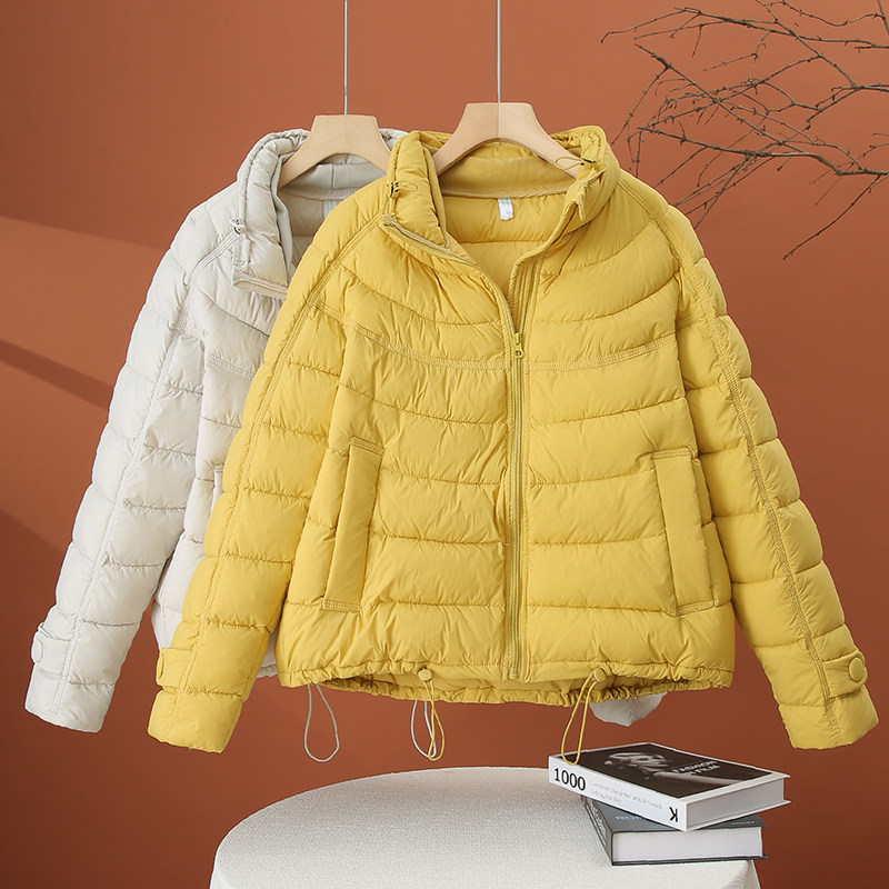 时尚短款轻薄棉服女2025冬季新款宽松百搭保暖棉衣小个子棉袄外套