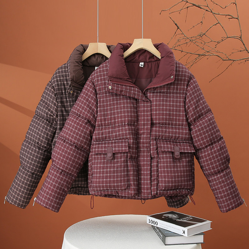 加厚格子棉服女冬季2025新款棉袄外套小个子百搭保暖短款女士棉衣,女装/女士精品,棉衣/棉服,淘宝优惠券,粉丝福利购,淘宝优惠卷