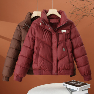 棉衣外套 棉袄小个子百搭保暖女士短款 立领加厚棉服女冬季 2025新款