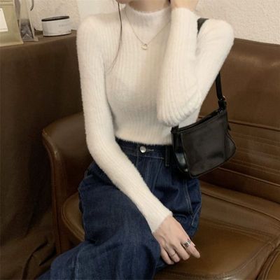 秋冬季新款修身半高领内