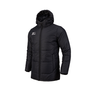 舒莱狮2022冬中长款棉服户外训练大衣防风保暖外套连帽足球队棉衣