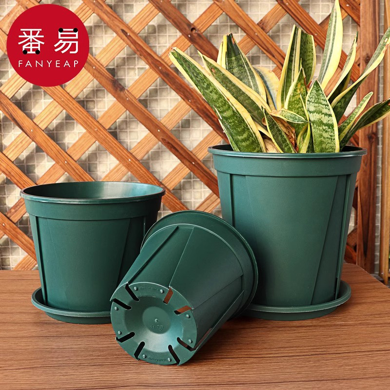 花盆/控根/青山A1P55-园艺塑料加厚大号简约透气不烂根花卉绿