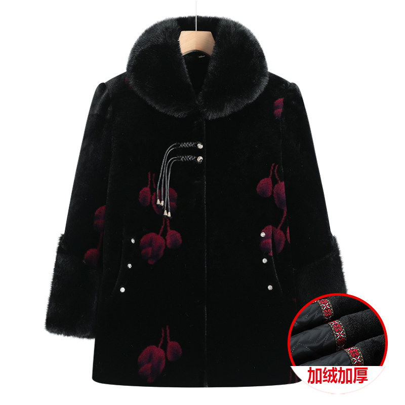 【551-600】中老年冬季加绒加厚外套奶奶装棉衣保暖加厚妈妈装