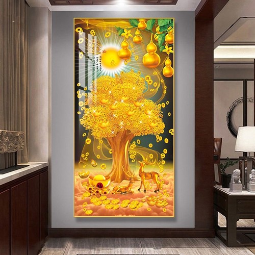 发财树走廊过道玄关新中式