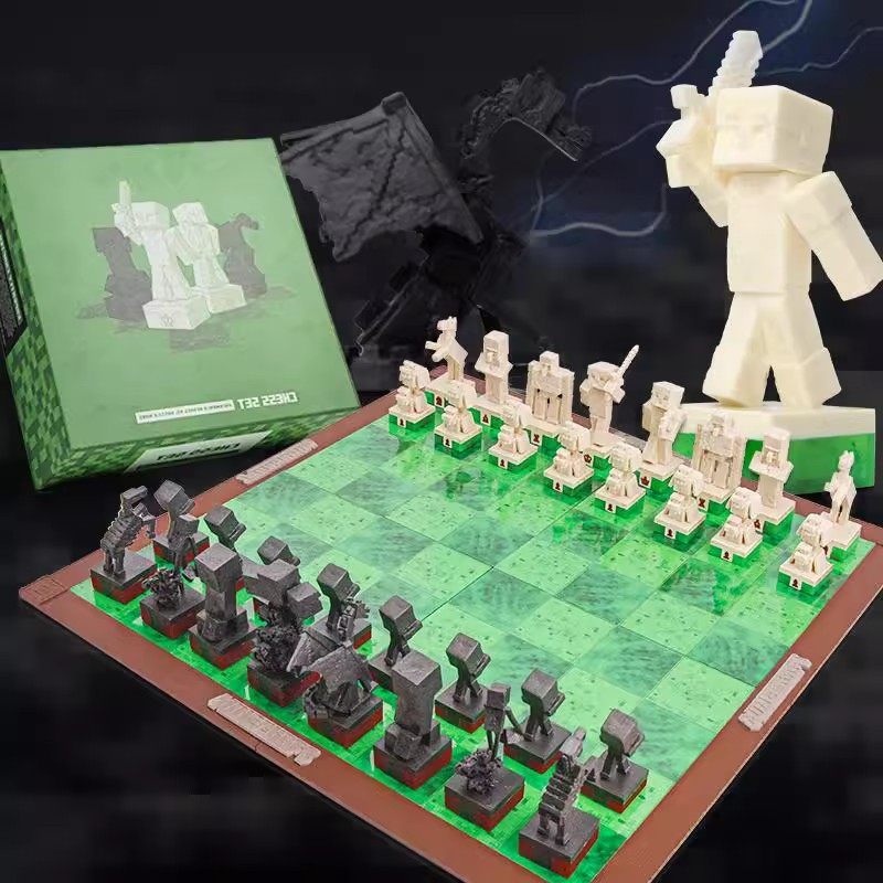 我的世界国际象棋套装趣味玩具