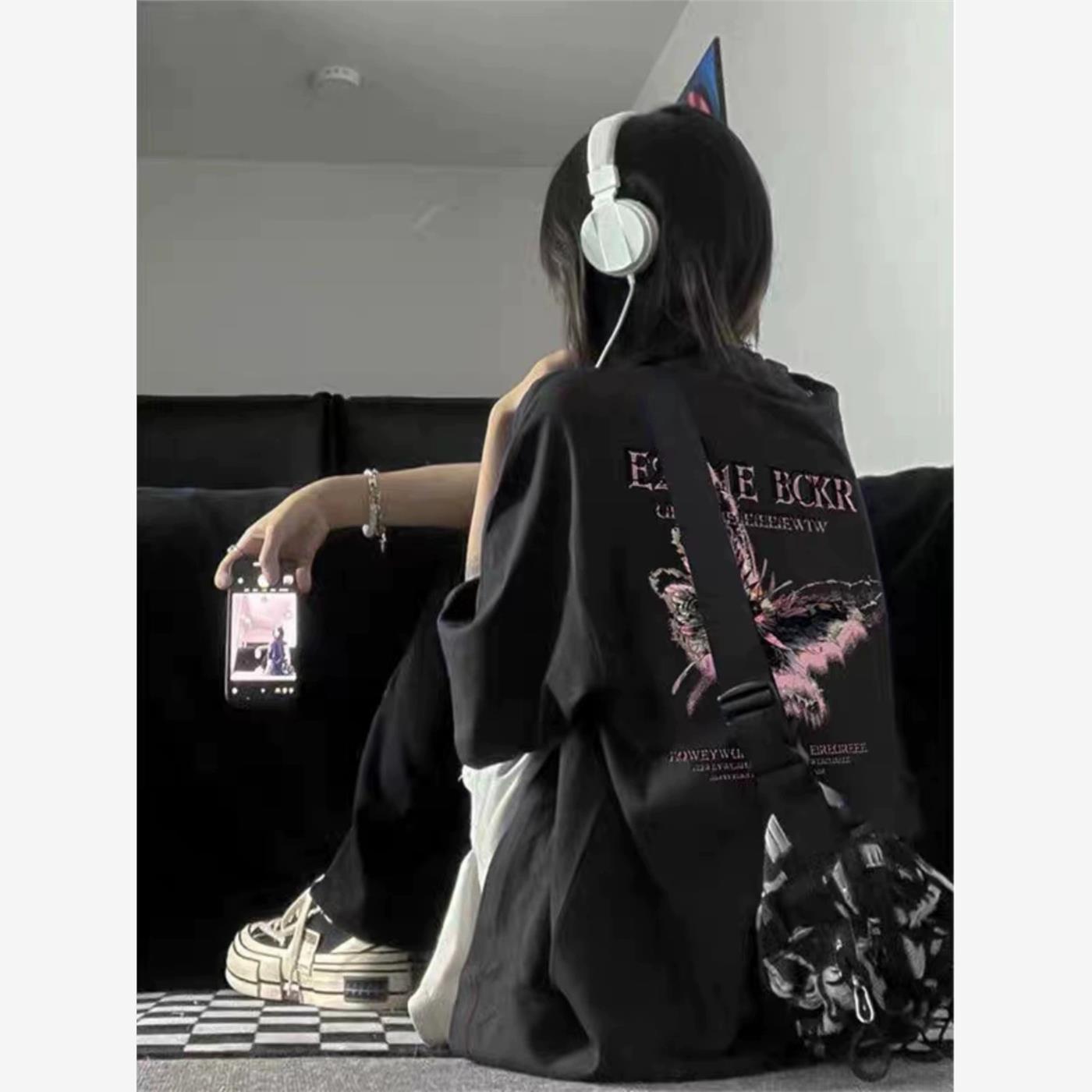 蝴蝶短袖t恤女新款爆款夏