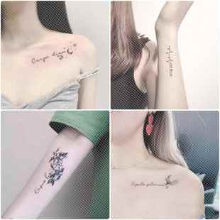 tattoo new sticker 2021 pattern font Waterproof