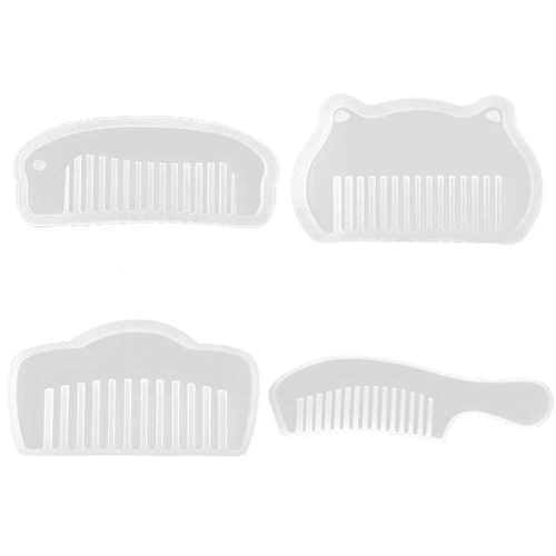 .Handmade D Transparent Silicone Comb Mould Shaped Mold for