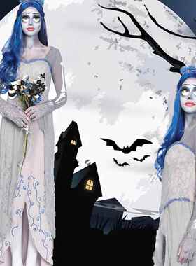 Dress for Female Devil Cosplay Party Devil Corpse Bride Cost