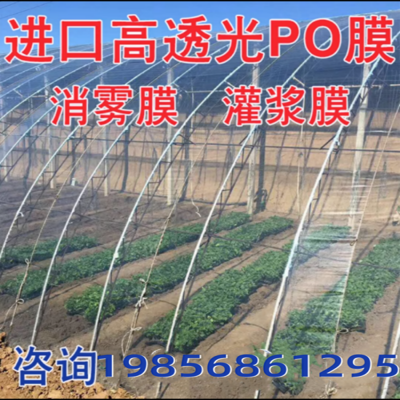 高透光温室大棚po膜消雾膜种植蔬菜农用薄膜加厚无滴膜养殖黑白膜