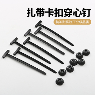 扎帶卡扣固定穿心釘扎帶式 卡扣擋泥板葉子板內(nèi)襯后備箱卡扣萬能扣