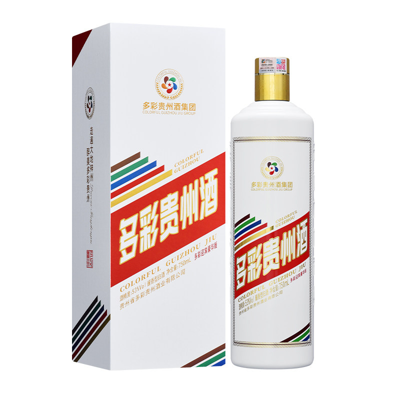 多彩贵州酒豪华迎宾53度750ml纯粮食酱香型白酒高档礼盒送礼优选