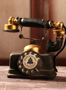 电话机复古留声机超市商场美陈