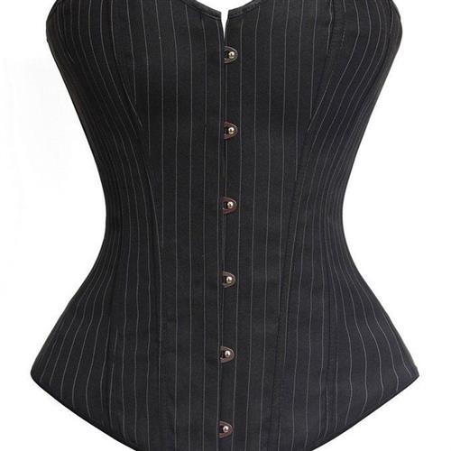 ladies top sexy steel buttoned tummy-controlling corset