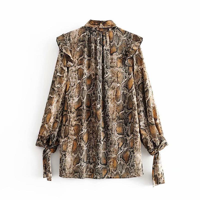shirt sleeves elbow ruffled animal wild ladies
