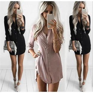 ladies loose long shirts women Fashion sleeve