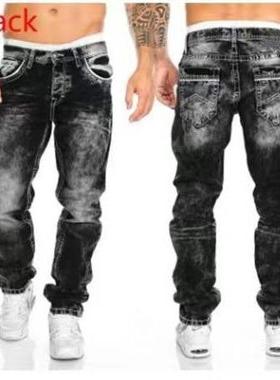 trousers hop leg casual topstitched straight hip trousers