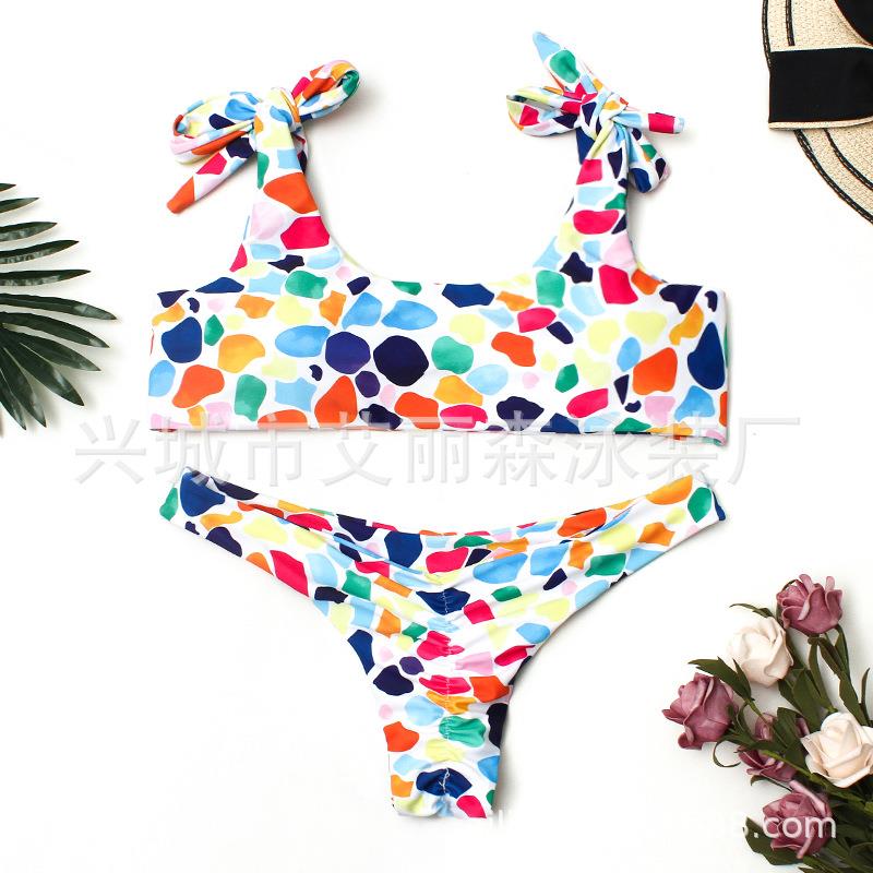 Swimsuit Bikini Seamless Bow Shoulder Sexy