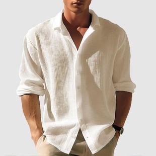 Small Breasted Mens Color Sleeve Single Long Solid Waffle