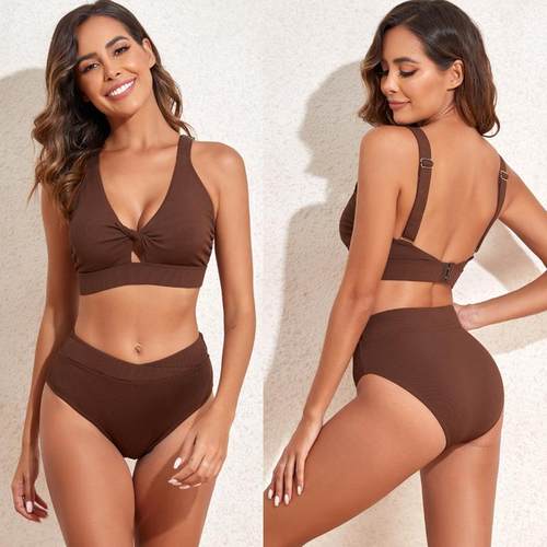 three fashionable piece cover-up protection mesh set bikini