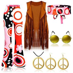 hippie tassel party dress outfits clothing retro pants s