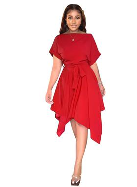 elegant womens springsummer oblique collar half casual