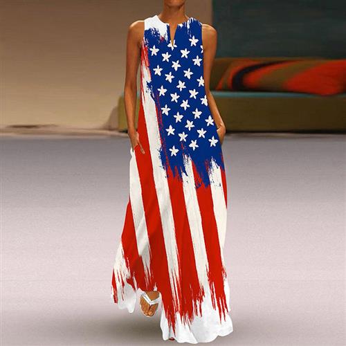 dress lady women sundress size loose beach boho plus long
