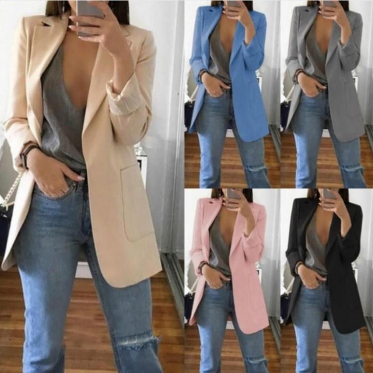 women for jacket suit casual cardigan slim lapel fashion