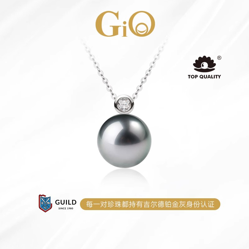 GiO珠宝钻石铂金灰珍珠